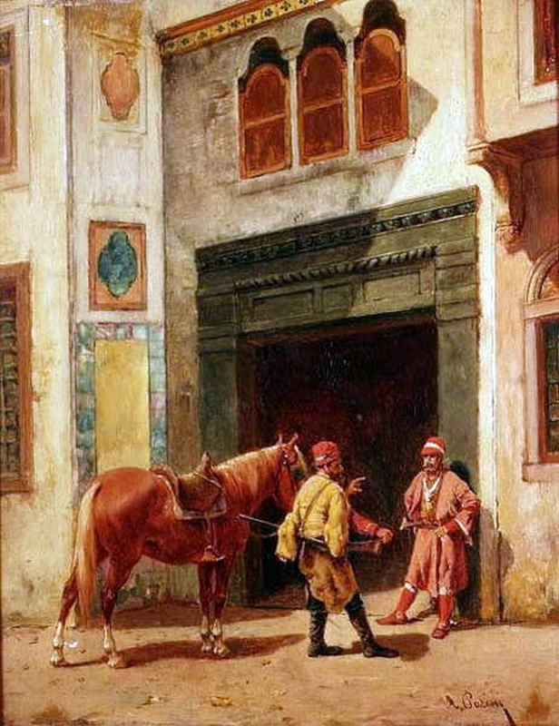 Arabi a una porta d'ingresso